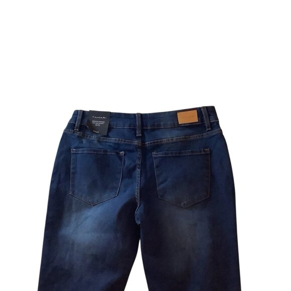Tahari Kelly Jeans Rayon Denim Mid Rise Skinny Womens Size 12/31 - Picture 4 of 11